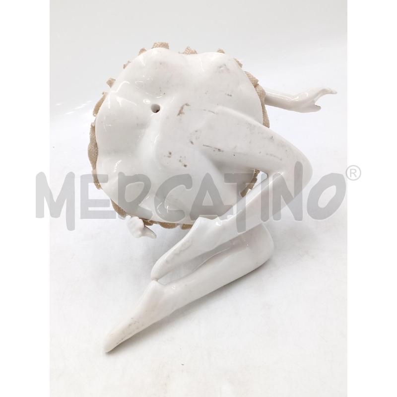STATUA CERAMICA BALLERINA CLARA LUNA BIANCA TUTU ROSA  | Mercatino dell'Usato Moncalieri bengasi 4