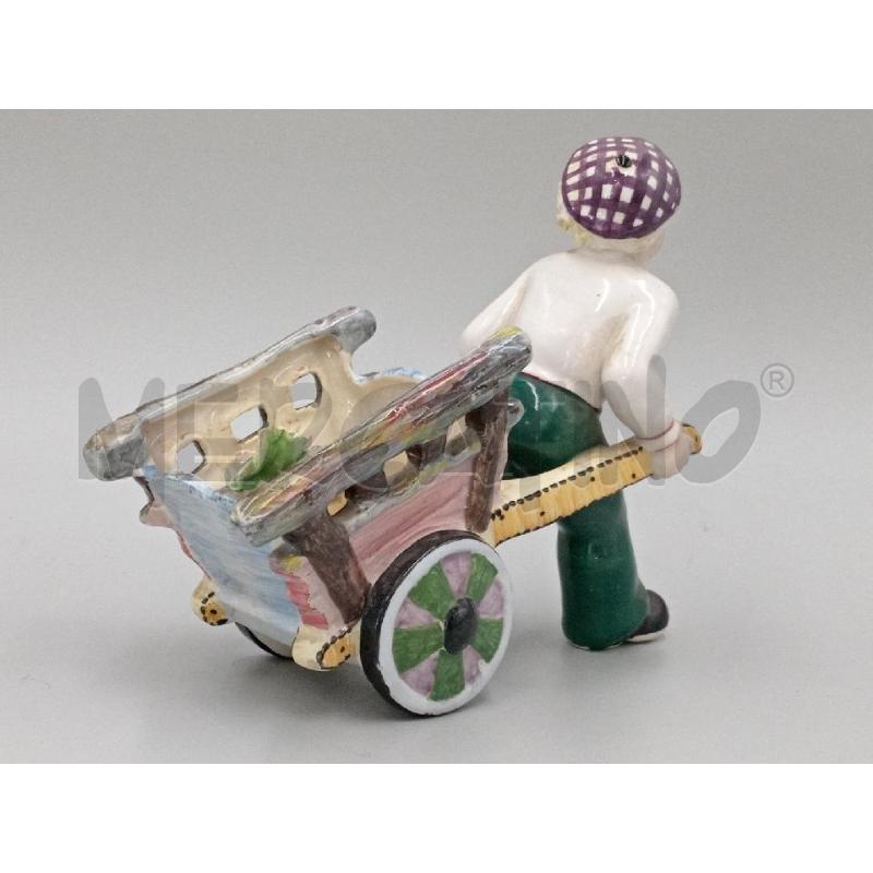 STATUA CERAMICA BIMBO CON CARETTO | Mercatino dell'Usato Moncalieri bengasi 3