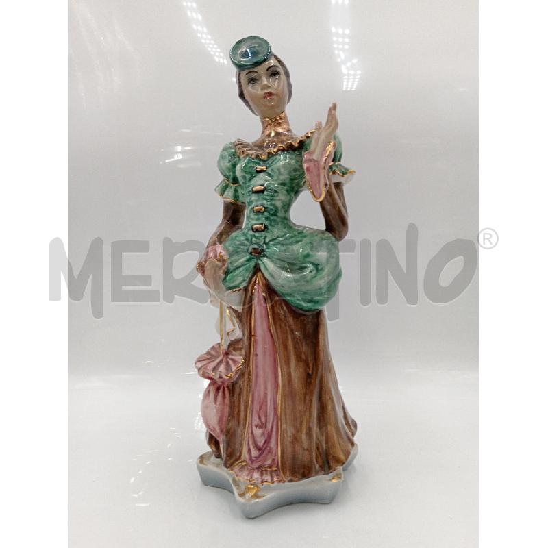 STATUA CERAMICA DAMINA SICAL TORINO VINTAGE  | Mercatino dell'Usato Moncalieri bengasi 1