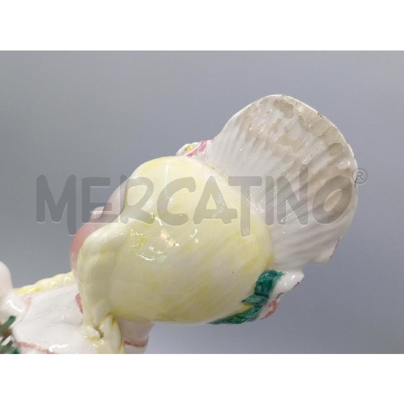 STATUA CERAMICA ESSEVI BIMBA C/PECORELLA C/ALCUNE SBECCATURE VISIBILI | Mercatino dell'Usato Moncalieri bengasi 4