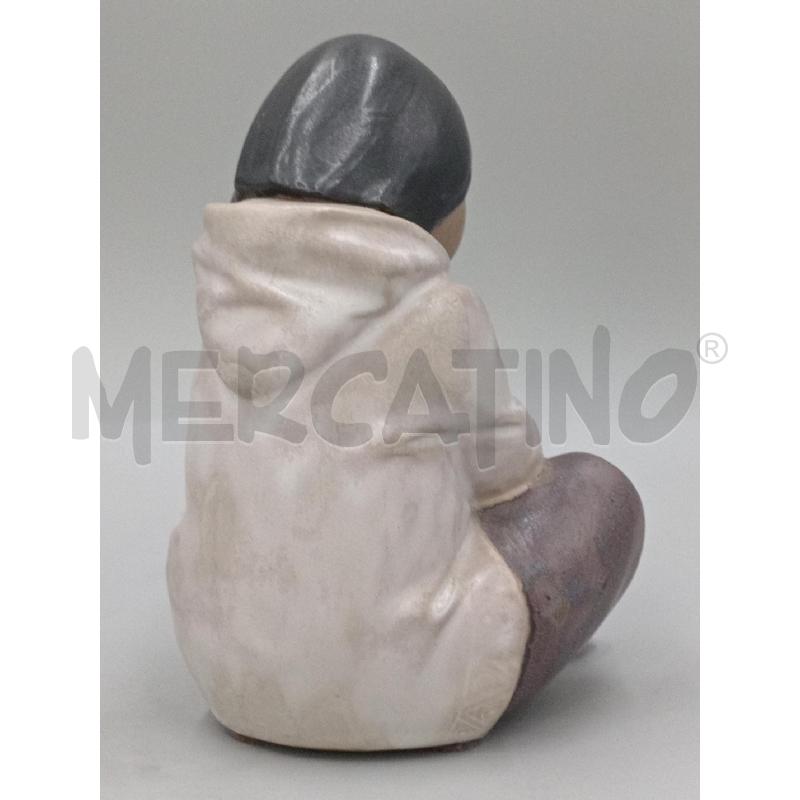 STATUA CERAMICA NADAL MADE IN SPAIN BAMBINO SEDUTO DORMIENTE  | Mercatino dell'Usato Moncalieri bengasi 3