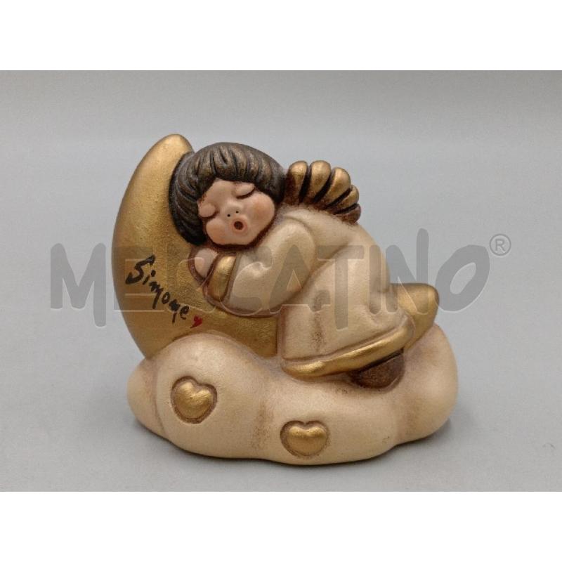 STATUA CERAMICA THUN ANGIOLETTO S/LUNA DORMIENTE SCRITTA SIMONE  | Mercatino dell'Usato Moncalieri bengasi 1