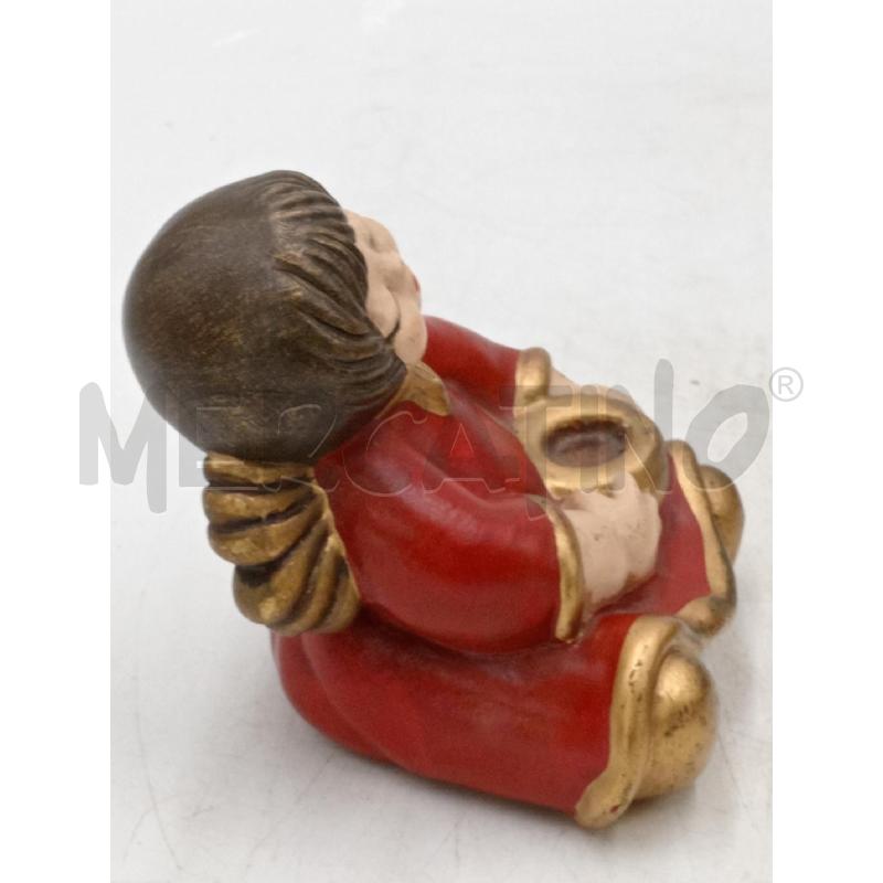 STATUA CERAMICA THUN BOZEN VESTITO ROSSO PORTA CANDELA  | Mercatino dell'Usato Moncalieri bengasi 4