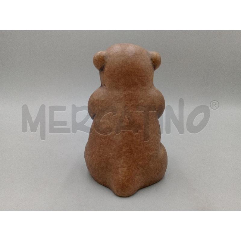 STATUA CERAMICA THUN CASTORO C/FOGLIE VERDI  | Mercatino dell'Usato Moncalieri bengasi 3