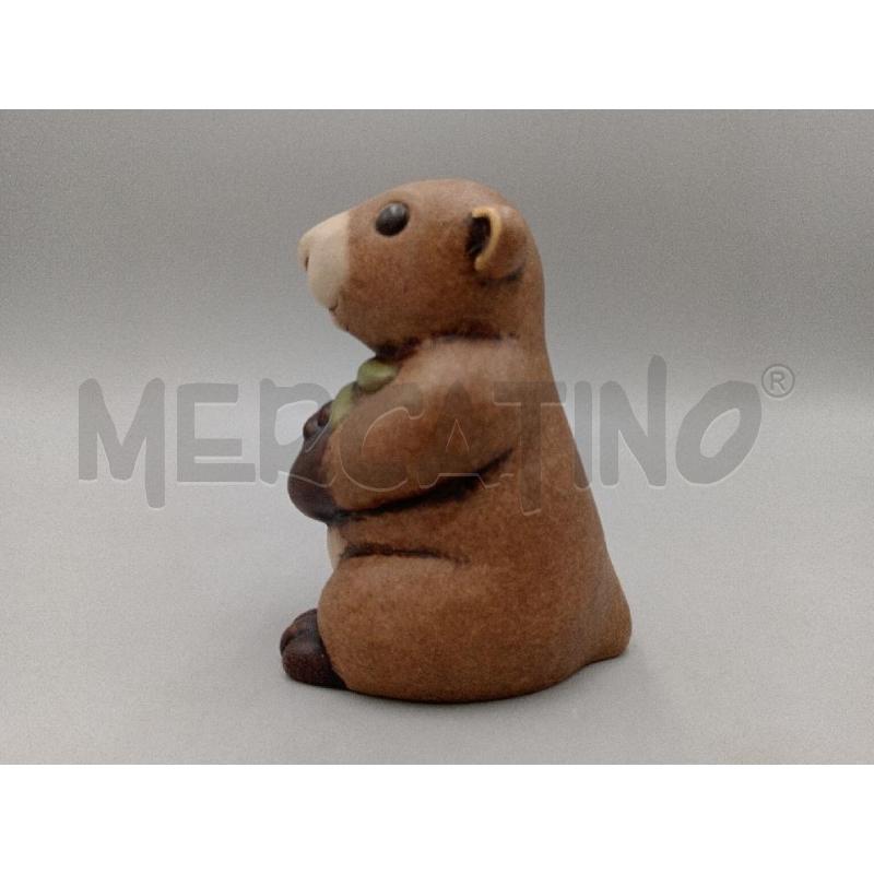 STATUA CERAMICA THUN CASTORO C/FOGLIE VERDI  | Mercatino dell'Usato Moncalieri bengasi 4