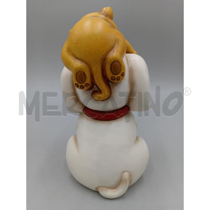 STATUA CERAMICA THUN CLUB 2019 CAGNOLINO C/GATTINO GIALLO | Mercatino dell'Usato Moncalieri bengasi 3