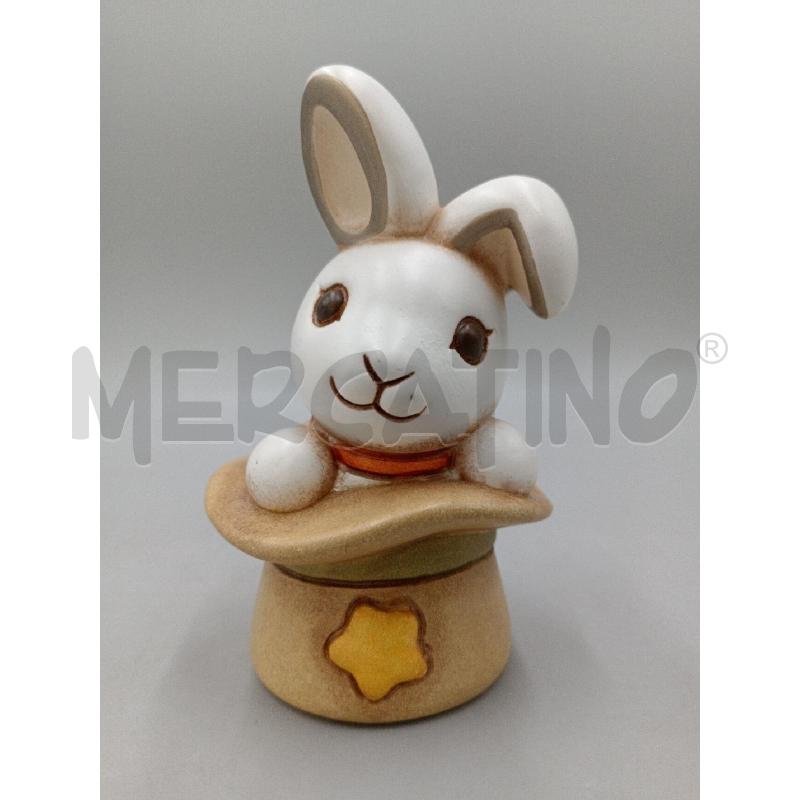 STATUA CERAMICA THUN CONIGLIETTO CHE ESCE DAL CAPPELLO | Mercatino dell'Usato Moncalieri bengasi 1