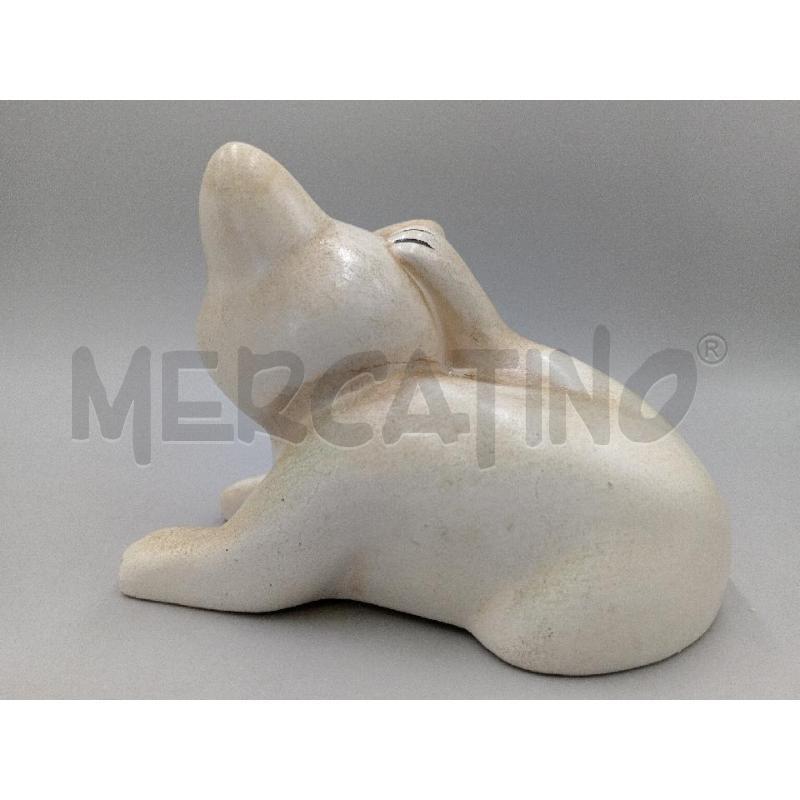 STATUA CERAMICA THUN GATTINO CHE SI GRATTA L'ORECCHIO SBECCATO  | Mercatino dell'Usato Moncalieri bengasi 3