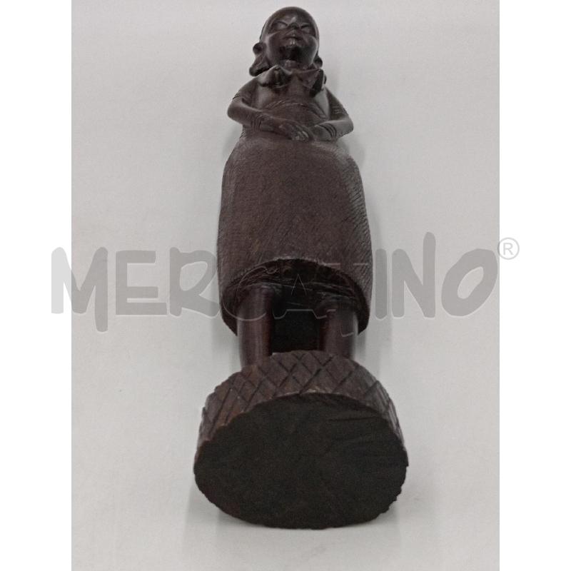 STATUA CONGOLESE DONNA LEGNO SCOLPITO VINTAGE CM 37 | Mercatino dell'Usato Moncalieri bengasi 5