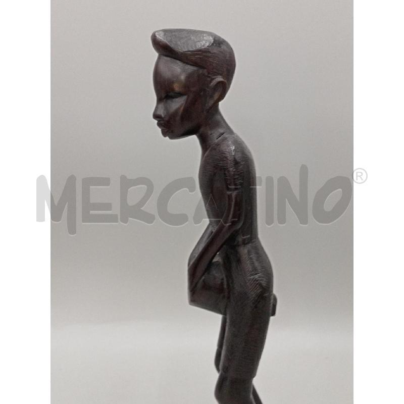 STATUA CONGOLESE SUONATORE PERCUSSIONE CM 35 | Mercatino dell'Usato Moncalieri bengasi 3
