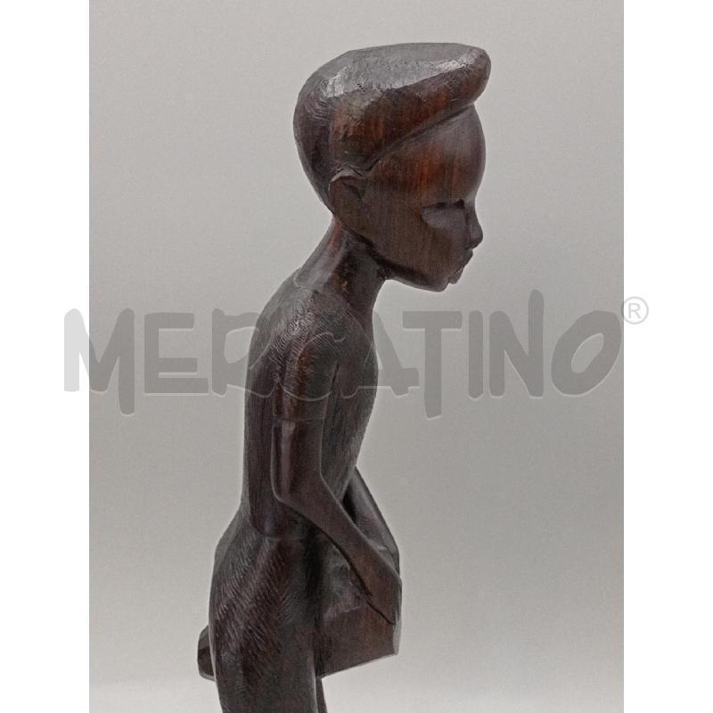STATUA CONGOLESE SUONATORE PERCUSSIONE CM 35 | Mercatino dell'Usato Moncalieri bengasi 4