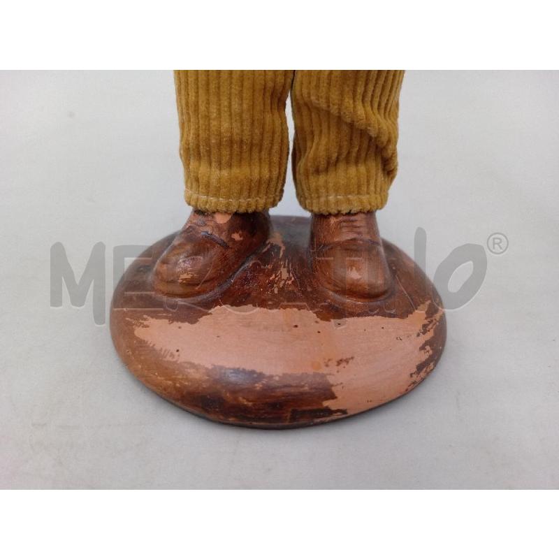 STATUA CONTADINO SANTON  TERRACOTTA FIRMATA MARICNACCI PROVENZA CM 26 | Mercatino dell'Usato Moncalieri bengasi 3