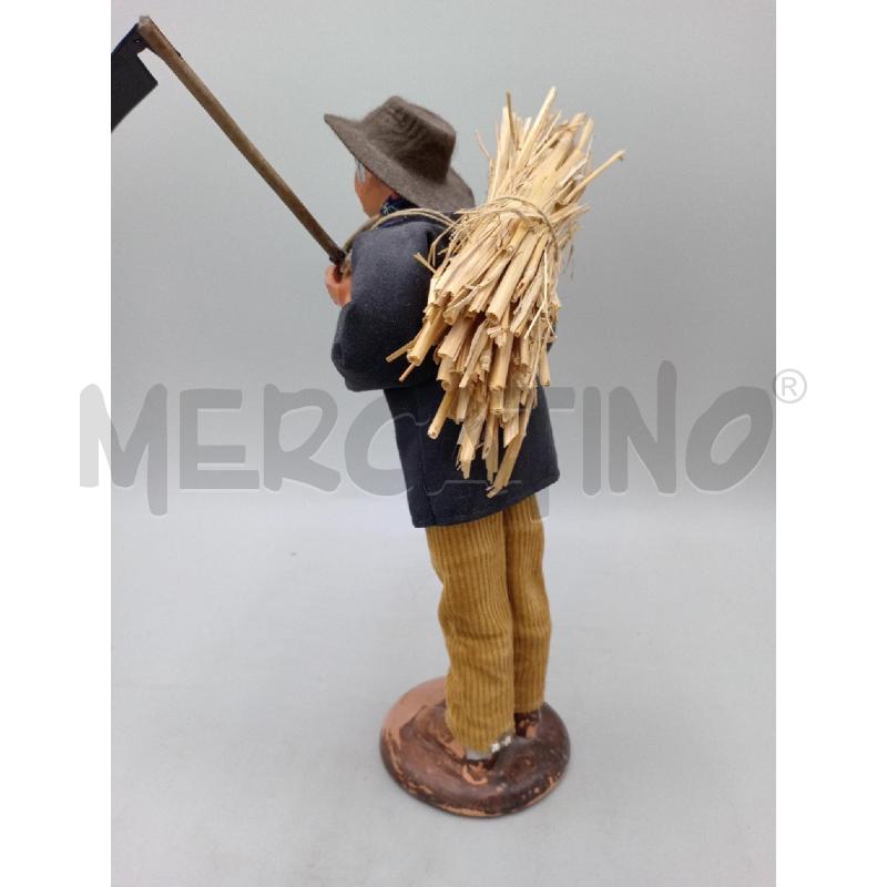 STATUA CONTADINO SANTON  TERRACOTTA FIRMATA MARICNACCI PROVENZA CM 26 | Mercatino dell'Usato Moncalieri bengasi 4