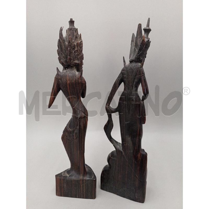 STATUA COPPIA ROTTE LEGNO ORIENTALI | Mercatino dell'Usato Moncalieri bengasi 4