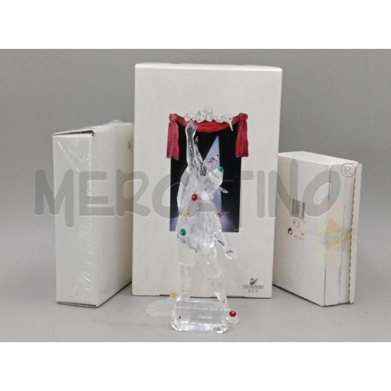 STATUA CRISTALLO SWAROVSKI PIERROT EDIZIONE ANNUALE C/SCATOLE | Mercatino dell'Usato Moncalieri bengasi 1