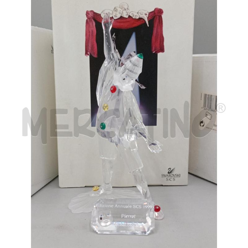 STATUA CRISTALLO SWAROVSKI PIERROT EDIZIONE ANNUALE C/SCATOLE | Mercatino dell'Usato Moncalieri bengasi 2