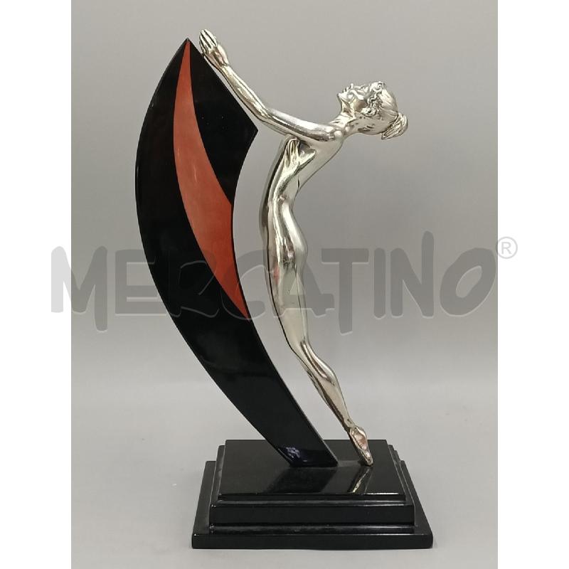 STATUA DONNA ARGENTATA C/MEZZA LUNA BICOLORE  | Mercatino dell'Usato Moncalieri bengasi 1