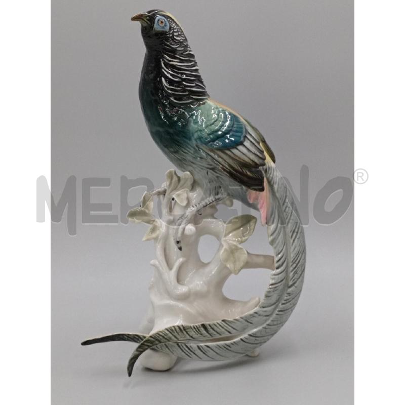 STATUA FAGIANO PORCELLANA MANIFATTURA KARL ENS MADE IN GERMANY ALTEZZA 31 CM  | Mercatino dell'Usato Moncalieri bengasi 1