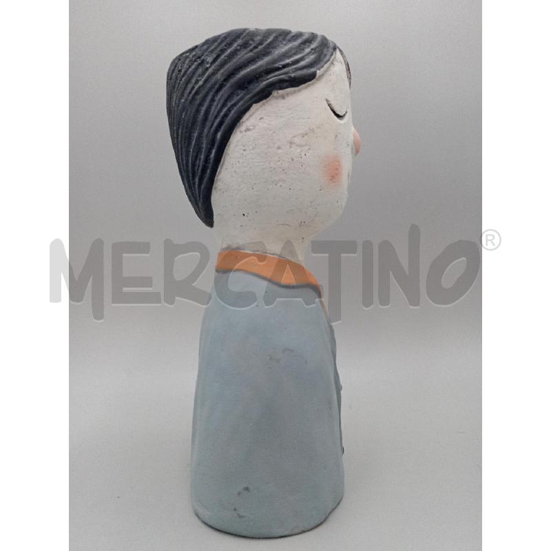 STATUA GESSO PESANTE BANBINO SORRIDENTE PORTA VASO  | Mercatino dell'Usato Moncalieri bengasi 2