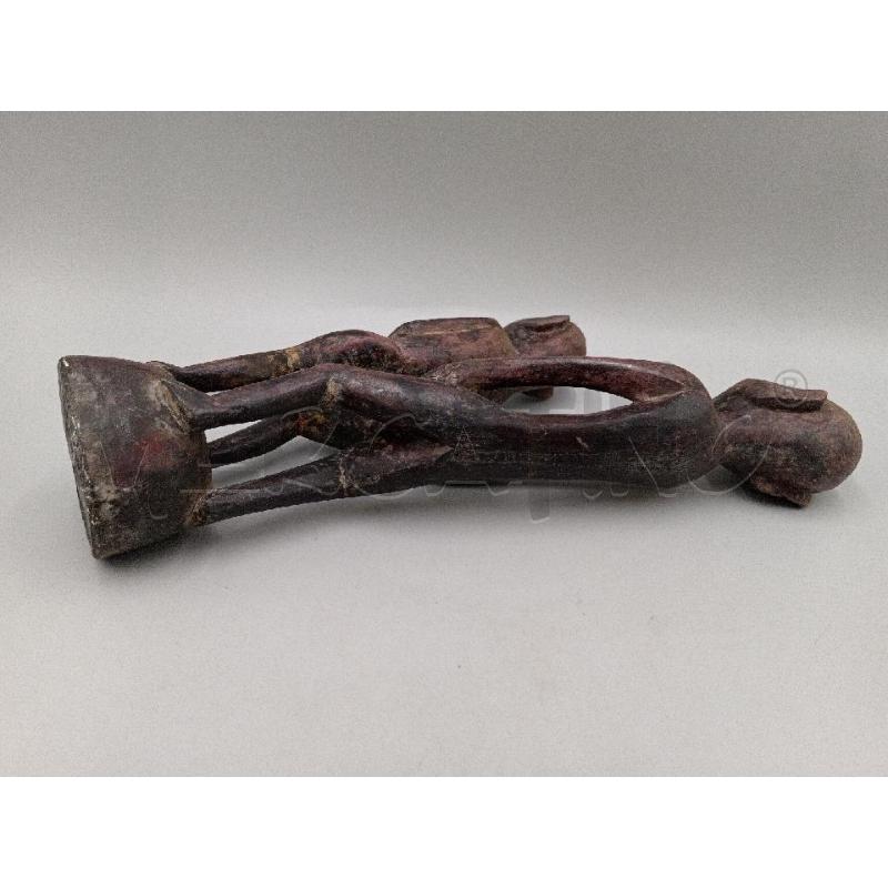 STATUA MAKONDE CONGO LEGNO COPPIA PERSONE ALTA CM 35 | Mercatino dell'Usato Moncalieri bengasi 5