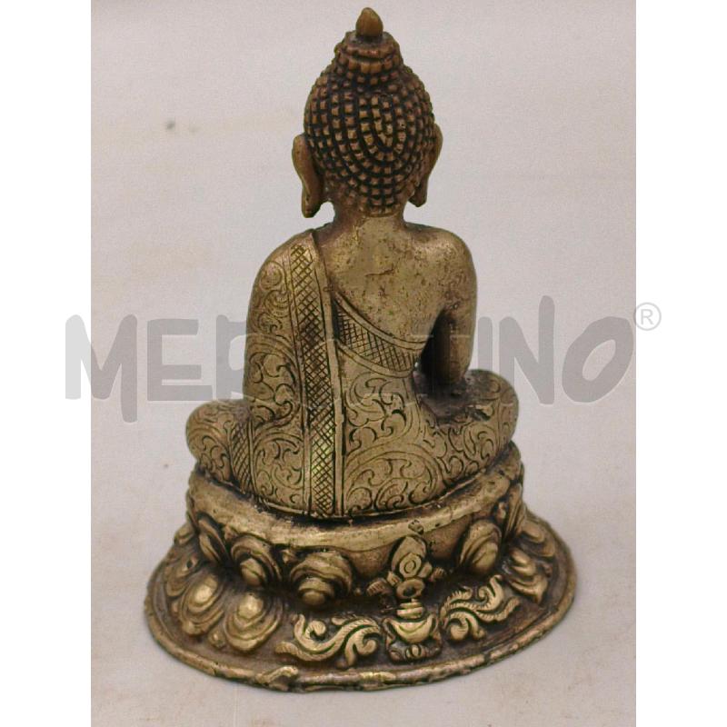 STATUA METALLO BUDDA SEDUTO C/BASE CHIUSA  | Mercatino dell'Usato Moncalieri bengasi 3