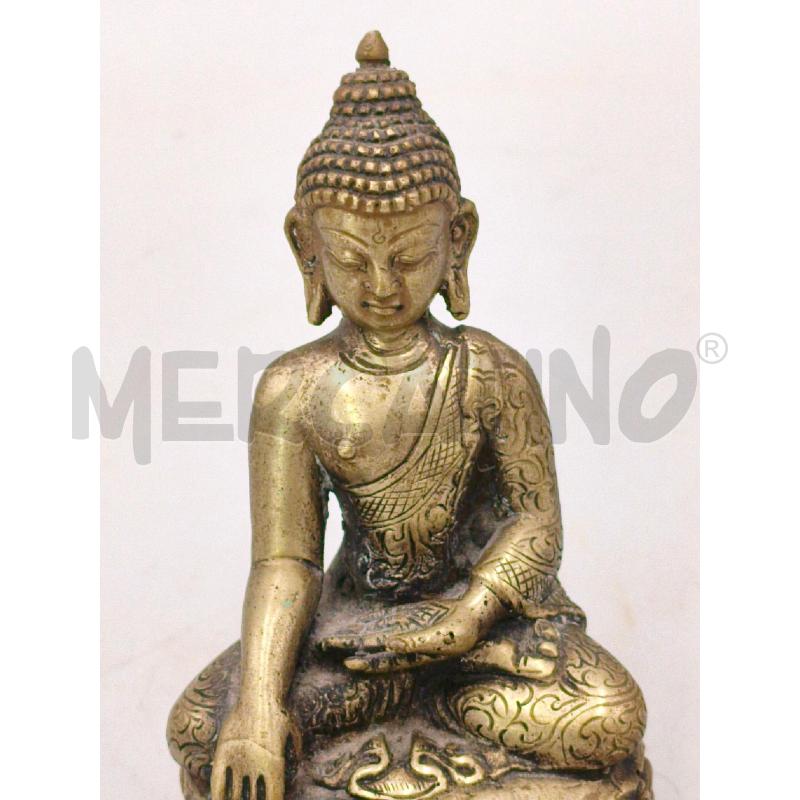 STATUA METALLO BUDDA SEDUTO C/BASE CHIUSA  | Mercatino dell'Usato Moncalieri bengasi 5