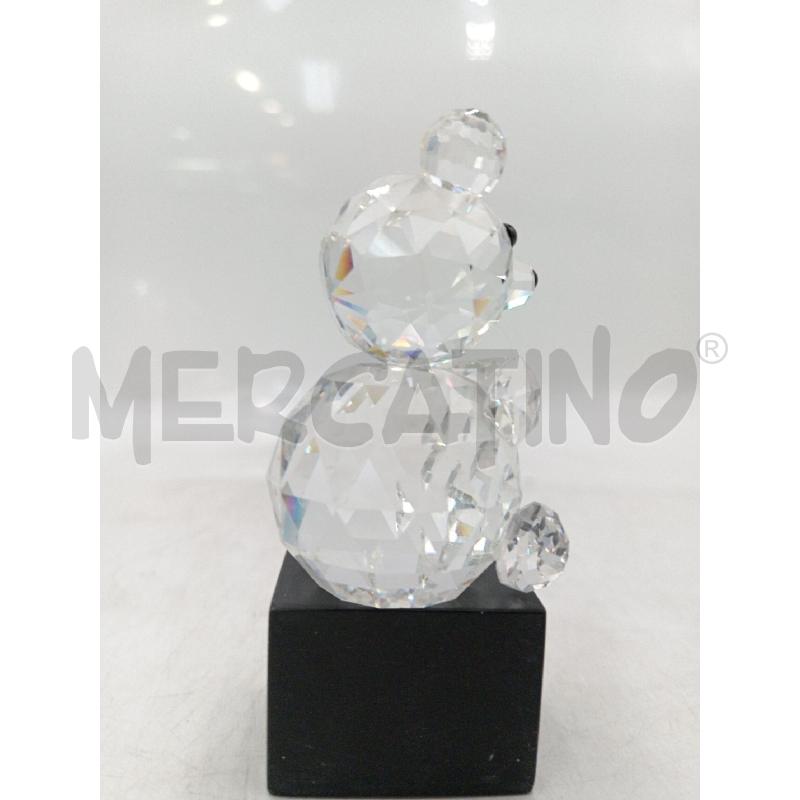 STATUA ORSETTO CRISTALLO SWAROVSKI SEDUTO  | Mercatino dell'Usato Moncalieri bengasi 2