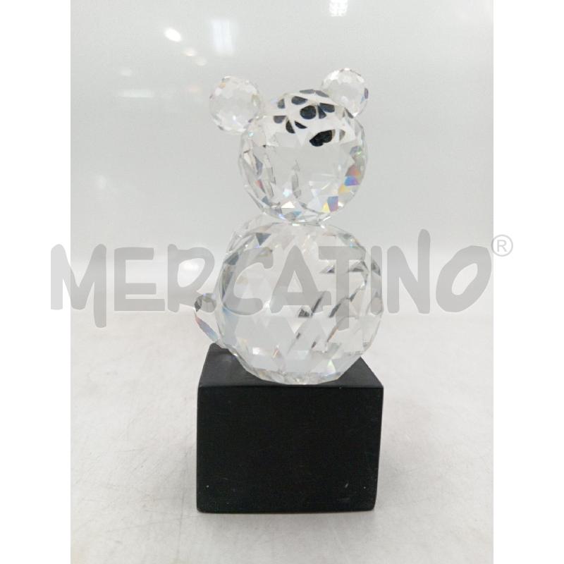 STATUA ORSETTO CRISTALLO SWAROVSKI SEDUTO  | Mercatino dell'Usato Moncalieri bengasi 3