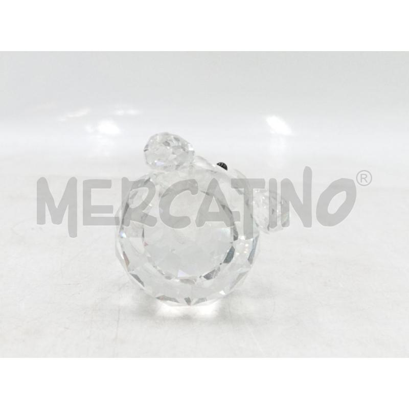 STATUA ORSETTO CRISTALLO SWAROVSKI SEDUTO  | Mercatino dell'Usato Moncalieri bengasi 4