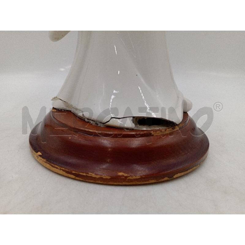 STATUA PORCELLANA GENSHA BIANCA BASE ROTTA H.35 CM | Mercatino dell'Usato Moncalieri bengasi 2
