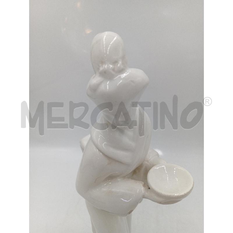 STATUA PORCELLANA GENSHA BIANCA BASE ROTTA H.35 CM | Mercatino dell'Usato Moncalieri bengasi 5