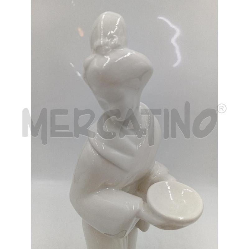 STATUA PORCELLANA GENSHA BIANCA H35 CM | Mercatino dell'Usato Moncalieri bengasi 2