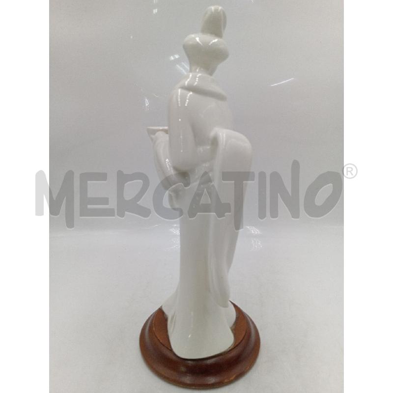 STATUA PORCELLANA GENSHA BIANCA H35 CM | Mercatino dell'Usato Moncalieri bengasi 4