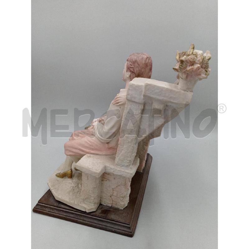 STATUA RESINA BOMBONIERA INNMAORATI DA COMÒ BASETTA LEGNO  | Mercatino dell'Usato Moncalieri bengasi 4