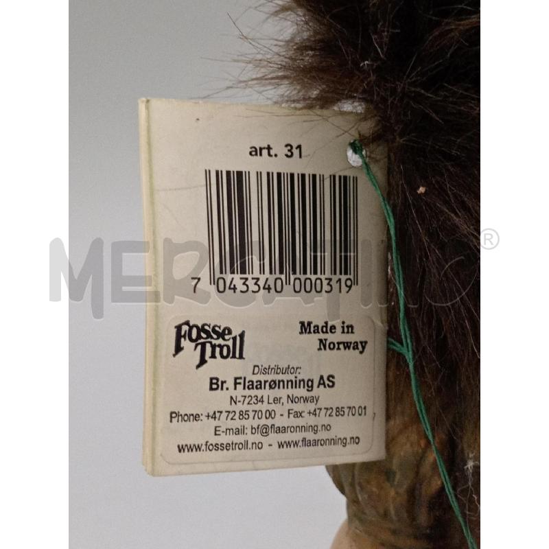 STATUA RESINA FOSSE TROLL GRANDE C/CAPELLI  | Mercatino dell'Usato Moncalieri bengasi 5