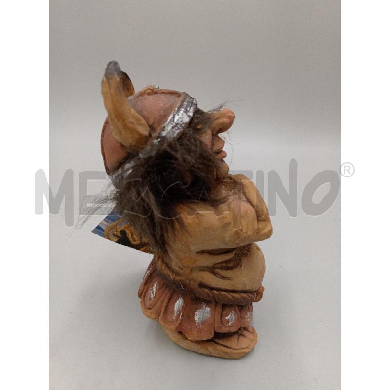 STATUA RESINA NY FORM TROLL PICCOLO C/ELMETTO CORNA  | Mercatino dell'Usato Moncalieri bengasi 2