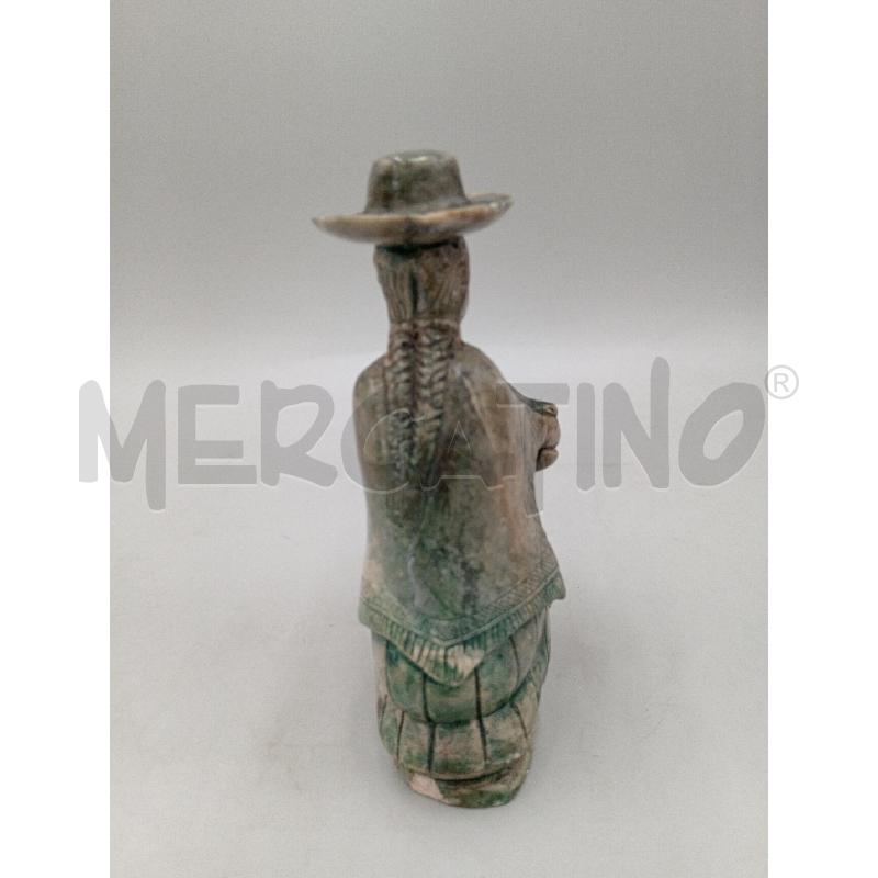 STATUA RESINA SIMIL MINERALE PERSONAGGIO C/CAGNOLINO  | Mercatino dell'Usato Moncalieri bengasi 3