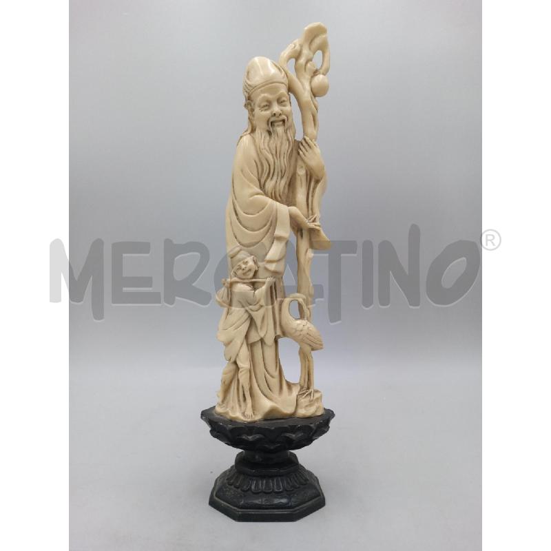 STATUA SAGGIO CINESE RESINA | Mercatino dell'Usato Moncalieri bengasi 1