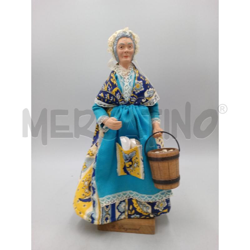 STATUA SANTON PROVENZALE CONTADINA CON SECCHIO CM 27 | Mercatino dell'Usato Moncalieri bengasi 1