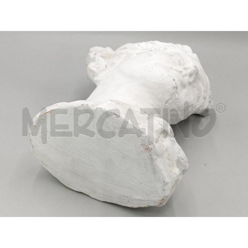 STATUA TESTA TERRACOTTA BIANCA VOLTO  DONNA  | Mercatino dell'Usato Moncalieri bengasi 5