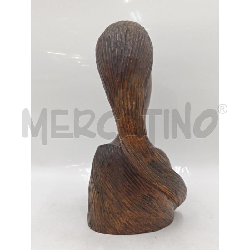 STATUA THEANO LEGNO VOLTO DONNA H.30 | Mercatino dell'Usato Moncalieri bengasi 4