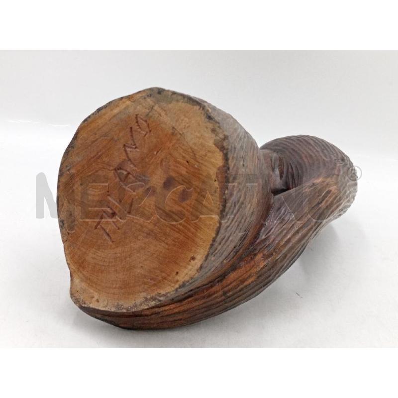 STATUA THEANO LEGNO VOLTO DONNA H.30 | Mercatino dell'Usato Moncalieri bengasi 5