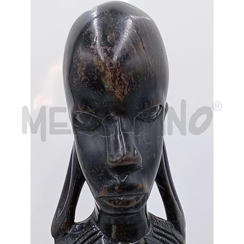 STATUA TRIBALE AFRICANA EBANO CM 48 | Mercatino dell'Usato Moncalieri bengasi 3