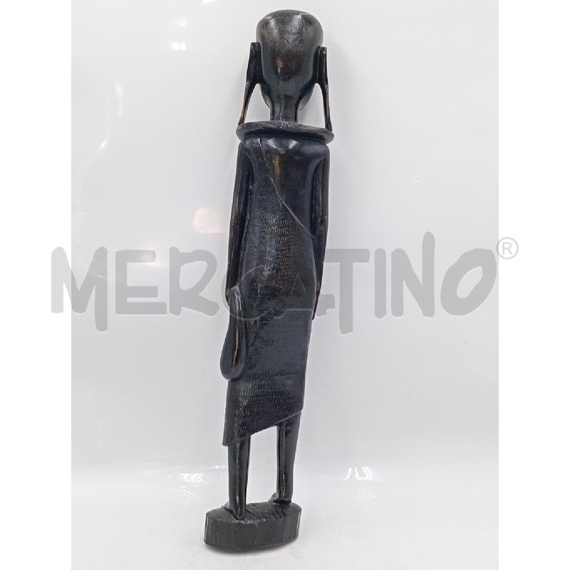 STATUA TRIBALE EBANO CM 51 | Mercatino dell'Usato Moncalieri bengasi 2
