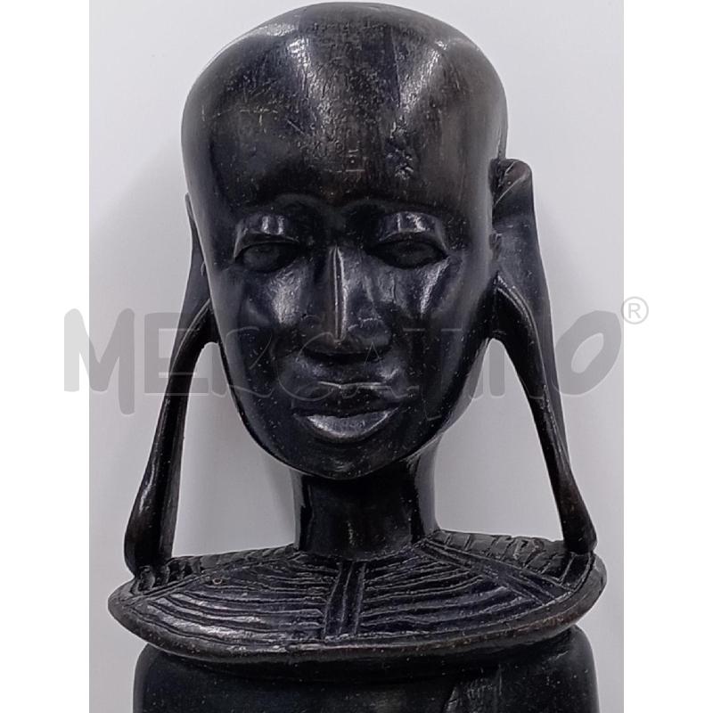 STATUA TRIBALE EBANO CM 51 | Mercatino dell'Usato Moncalieri bengasi 3