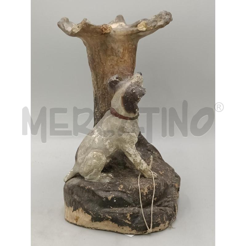 STATUETTA CERAMICA CANE CACCIA SOTTO ALBERO | Mercatino dell'Usato Moncalieri bengasi 2