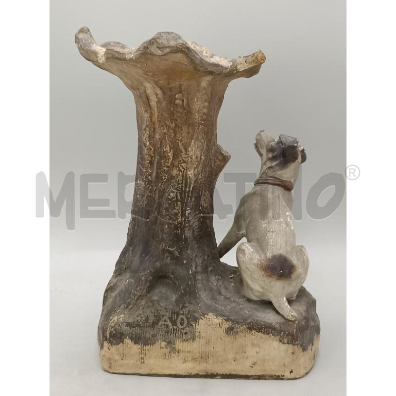 STATUETTA CERAMICA CANE CACCIA SOTTO ALBERO | Mercatino dell'Usato Moncalieri bengasi 3