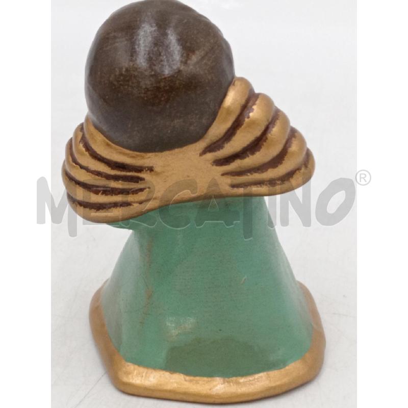STATUETTA CERAMICA THUN ANGIOLETTO BOZEN VESTINO VERDE  | Mercatino dell'Usato Moncalieri bengasi 2