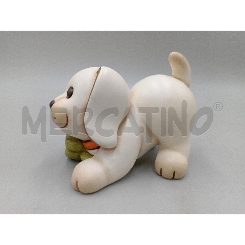 STATUETTA CERAMICA THUN CAGNOLINO C/PORTA FORTUNA QUADRIFOGLIO  | Mercatino dell'Usato Moncalieri bengasi 4