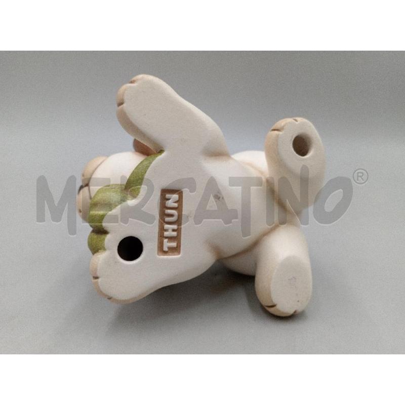 STATUETTA CERAMICA THUN CAGNOLINO C/PORTA FORTUNA QUADRIFOGLIO  | Mercatino dell'Usato Moncalieri bengasi 5